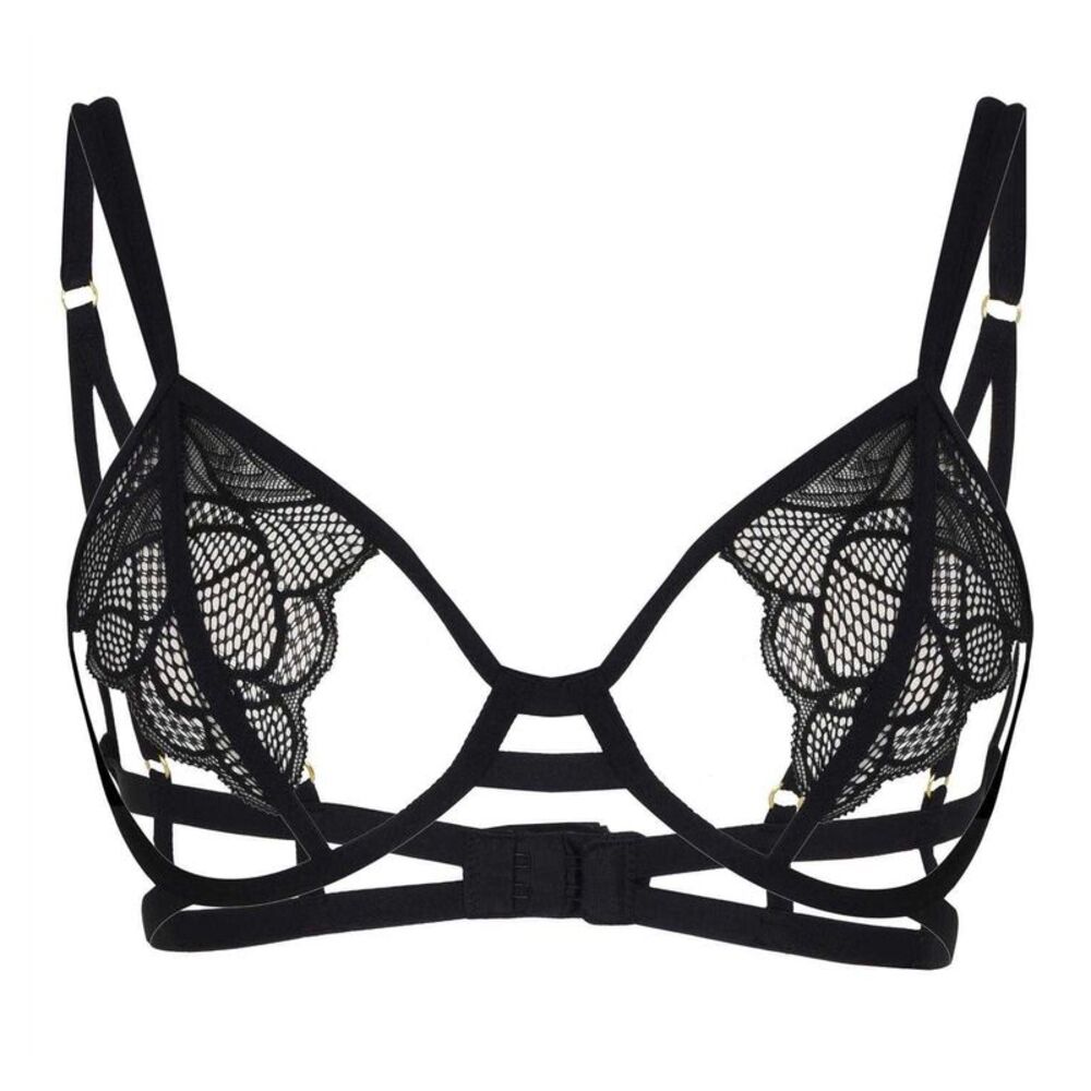 Bluebella Womens/Ladies Cut Out Lace Bra / Black